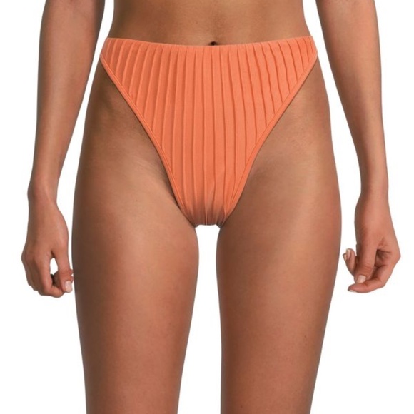 ANDREA IYAMAH Gara Pleated High Rise Bikini Bottom - Picture 1 of 8